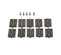 Charnières de porte à roulement billes en acier inoxydable et fer | Bronze or 24x16mm 10 pièces avec vis armoire tiroir porte boîte à bijoux caisse en bois