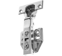 Charnières de Porte D’armoire en Acier Inoxydable, Fermeture Douce | Module Hydraulique Intégré, Bras de Transmission, Pose Unique, Argenté, la Cuisine et Salle de Bain