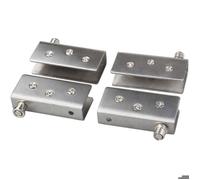 Charnières de porte en verre - MHY® - Paquet de 4 - Pivot à 90° - Acier inoxydable - Sans perforation