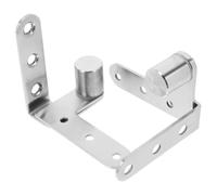 Charnières de Porte Secrètes en Acier Inoxydable, Pivot | Double Axe, Retour Automatique, Montage Facile, Usage Polyvalent, Finition Argenté, Haut et Bas