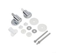 Charnières de siège de toilette pour raccords à fermeture amortie - Kit de remplacement Top Fix en alliage de zinc pour trous aveugles de WC de 14 à 16 mm
