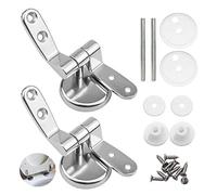 Charnières de Toilette en Alliage de Zinc Charniere Abattant WC Siège Charnière WC Fixations DIY Trousse Réparation Cuvette de WC Générique Robuste pour siège Toilette Chromé Résistant à la Corrosion