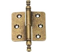 Charnières décoratives KOTARBAU - 45 x 45 mm - Pour meubles - Universelles - Stables - Gauche et droite - Robuste - Pratique (laiton vieilli à droite)