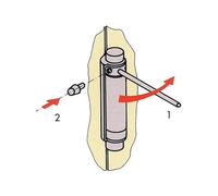Charnières double action pour porte de largeur 920 mm - acier - Liob GROOM