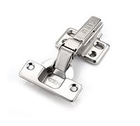 Charnières en fer inoxydable 2 pièces, charnières de porte d'armoire à deux forces, taille universelle, adaptées la quincaillerie meubles cuisine et maison(Insert Embed)