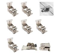 Charnières pliantes à 0-90-180° pour rallonge de table, lot de 8, couleur argent