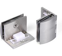 charnières pour portes en verre, Lot de 2 forets rotatifs à 90° avec dispositif positionnement, perçage du verre 12 mm, alliage zinc, compatible les verres 5 8(L:for 810mm glass)