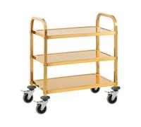 Charriot de service - 3 plateaux - Royal Catering - 300 kg max. - Tablettes : 69 x 40 cm