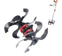 Charrue pour Tondeuse Roue De Désherbage Facile | Outil de Jardinage et Entretien de Pelouse pour Travail du Sol Utilisateurs Maison Jardin Ferme Tracteur Débutants