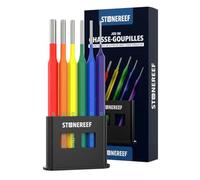 Chasse Goupille Lot de 6 Ø 2-8 mm Acier Ressort 150 mm Auto Moto Atelier | Six diamètres de 2 à 8 mm et 150 mm de long : la goupille sort droit, sans marquer la pièce ni mater le logement