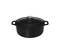 Cocotte ronde en fonte émaillée 24cm noire sublime - Chasseur - PUC472401 -