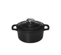 Chasseur 11847101 Mini-cocotte, Fonte émaillée, Noir Mat, 10 cm