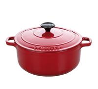 Chasseur Cocotte ronde en fonte émaillée PUC472458 24 cm Rubis Sublime (intérieur noir)