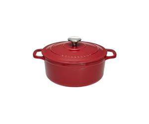 Chasseur PUC471803 ronde-18 cm Cocotte ronde 1.8 liters, Rouge (intérieur Sable)