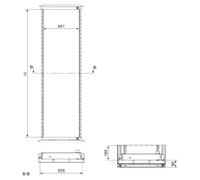 Châssis 19 pouces SF/SM 1800x600mm, pivotant. - Chassis pivotant pour armoire électrique NSYRSW636 | Schneider Electric | NSYRSW636 | Composants le démontage