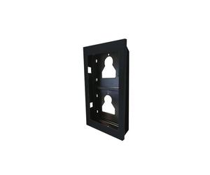 Châssis À Encastrer 2 Modules Ultra, Noir - COMELIT UT9162B