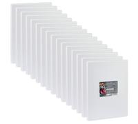 Châssis Cretacolor 18 x 24 cm - Lot de 16 - Kit de toiles - Toiles de peinture haut de gamme sur châssis en bois de 1,5 cm - Toile en coton pour peinture acrylique, huile et techniques mixtes