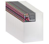Châssis Cretacolor 30 x 40 cm - Lot de 16 - Kit de toiles - Toiles de peinture haut de gamme sur châssis en bois - Toile en coton pour peinture acrylique, huile et techniques mixtes