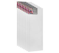 Châssis Cretacolor 30 x 80 cm - Lot de 8 - Kit de toiles - Toiles de peinture haut de gamme sur châssis en bois - Toile en coton pour acrylique, huile et techniques mixtes