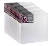 Châssis Cretacolor 40 x 40 cm - Lot de 16 - Kit de toiles - Toiles de peinture haut de gamme sur châssis en bois - Toile en coton pour l'acrylique, l'huile et les techniques mixtes