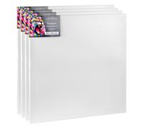 Châssis Cretacolor 60 x 60 cm - Lot de 4 - Kit de toiles - Toiles de peinture haut de gamme sur châssis en bois - Toile en coton pour l'acrylique, l'huile et les techniques mixtes