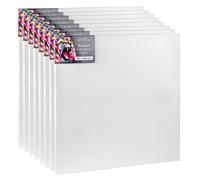 Châssis Cretacolor 60 x 60 cm - Lot de 8 - Kit de toiles - Toiles de peinture haut de gamme sur châssis en bois - Toile en coton pour l'acrylique, l'huile et les techniques mixtes