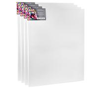 Châssis Cretacolor 60 x 80 cm - Lot de 4 - Kit de toiles - Toiles de peinture haut de gamme sur châssis en bois - Toile en coton pour l'acrylique, l'huile et les techniques mixtes