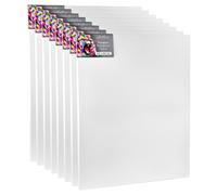 Châssis Cretacolor 60 x 80 cm - Lot de 8 - Kit de toiles - Toiles de peinture haut de gamme sur châssis en bois - Toile en coton pour acrylique, huile et techniques mixtes
