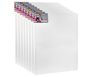 Châssis Cretacolor 60 x 80 cm - Lot de 8 - Kit de toiles - Toiles de peinture haut de gamme sur châssis en bois - Toile en coton pour acrylique, huile et techniques mixtes