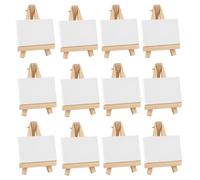 Châssis Cretacolor - Lot de toiles 6 x 9 cm - 12 pièces - Toiles de peinture haut de gamme sur châssis en bois de 1,5 cm - Toile en coton pour l'acrylique, l'huile et les techniques mixtes
