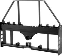 Châssis de fourches à palettes VEVOR pour chargeuses compactes, 1814 kg, 1150 mm Rehausses de châssis de fourches à palettes avec attelage de remorque de 50,8 mm & manchons de lance, adaptées aux char