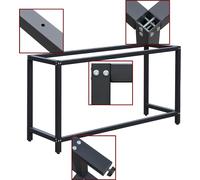 Châssis fixe établi B50xL125xH80cm Support établi Table travail Emballage Cadre Atelier Armature