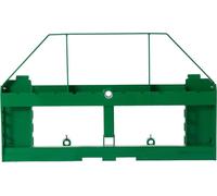 Châssis pour palettes pour chargeuse compacte, capacité de charge nominale de 1 814 kg, châssis pour fourches à palettes de 115 cm avec attelage de 50,8 mm et manchons à pointe, compatible avec le sys