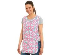 Chasuble tablier pour femmes avec motif floral et passepoil, salopette tablier poche avant, chasubles élégantes pour femmes, tabliers décontractés pour femmes, utilisation à la maison, cuisine