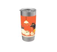 Chat amoureux des chats drôles art chats mignons Gobelet isotherme en acier inoxydable double paroi