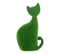 Chat Déco Extérieur Grass 43cm Vert
