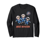 Chat Japonais Neko Mission Cats Japon Kawaii Space Astronaute Cat Manche Longue
