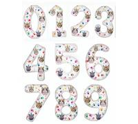 Chat mignon numéro 0-9 thème animal anniversaire anniversaire 1er anniversaire fête gâteau décoration bougies 7,5,9,2,3,4,6,8,1,0Cire