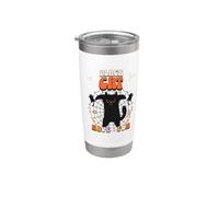 Chat noir Halloween Gobelet isotherme en acier inoxydable double paroi