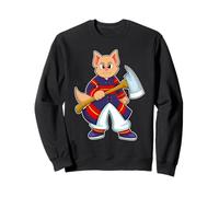 Chat Pompier Hache Pompiers Sweatshirt