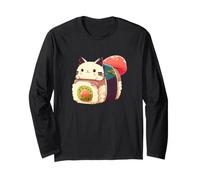 Chat Sushi Mignon Kawaii Anime Neko Japonais Manche Longue