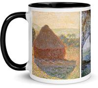 Chatcripant Mug Artistique 325 ml - Tasse Inspirée d’Œuvres Célèbres et de Peintures Classiques - Idée Cadeau Amateur d’Art - Plusieurs Motifs (Monet - Étretat)