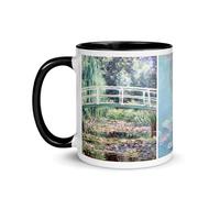 Chatcripant Mug Artistique 325 ml - Tasse Inspirée d’Œuvres Célèbres et de Peintures Classiques - Idée Cadeau Amateur d’Art - Plusieurs Motifs (Monet - Nymphéas)