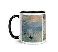 Chatcripant Mug Artistique 325 ml - Tasse Inspirée d’Œuvres Célèbres et de Peintures Classiques - Idée Cadeau Amateur d’Art - Plusieurs Motifs (Monet - Impression)