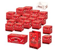 Chatonshen Coffret Cadeau 12 Pièces, Boîte à Enveloppes de Remise de Diplômes, Tirelire à Effet -up Automatique, En Papier avec Compartiments pour Mini Cartes, Rouge 18