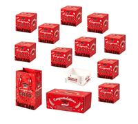 Chatonshen Coffret Cadeau 12 Pièces, Boîte à Enveloppes de Remise de Diplômes, Tirelire à Effet -up Automatique, En Papier avec Compartiments pour Mini Cartes, Rouge 10