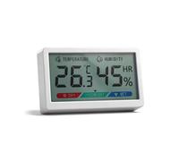 Chatthen Thermometre Interieur, Digital Hygrometre Interieur de Bureau avec Moniteur de Température et d'humidité, Thermomètre d'ambiance à jauge d'humidité précise, 1 Pack