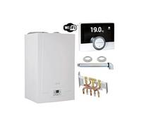 Chaudière Gaz Condensation MPX BIC 33 kW Complète (DOSSERET + DOUILLES + VENTOUSE) avec thermostat connecté