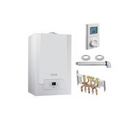 Chaudière Gaz Condensation MPX MI Slim De Dietrich 29 kW Complète (DOSSERET + DOUILLES + VENTOUSE) avec thermostat filaire