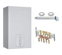 Chaudière Gaz Condensation Urbia Green Chaffoteaux 25 kW Complète (Ventouse + Douilles + Dosseret) Gris G